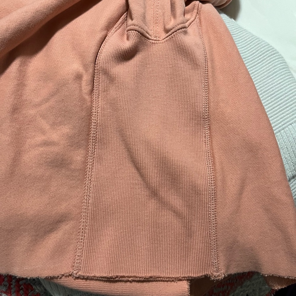 All Saints Navarre Cropped Sweatshirt. Apricot. Size Medium. - Picture 7 of 11